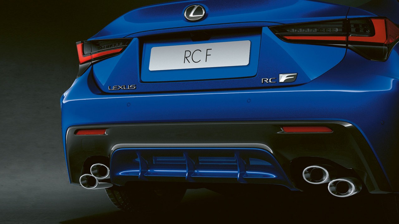 Rear exterior of a Lexus RC F